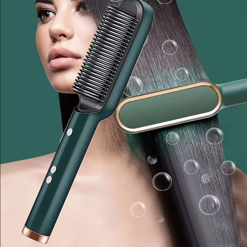 Escova secadora e modeladora de cabelo elétrica 3 em 1 bivolt